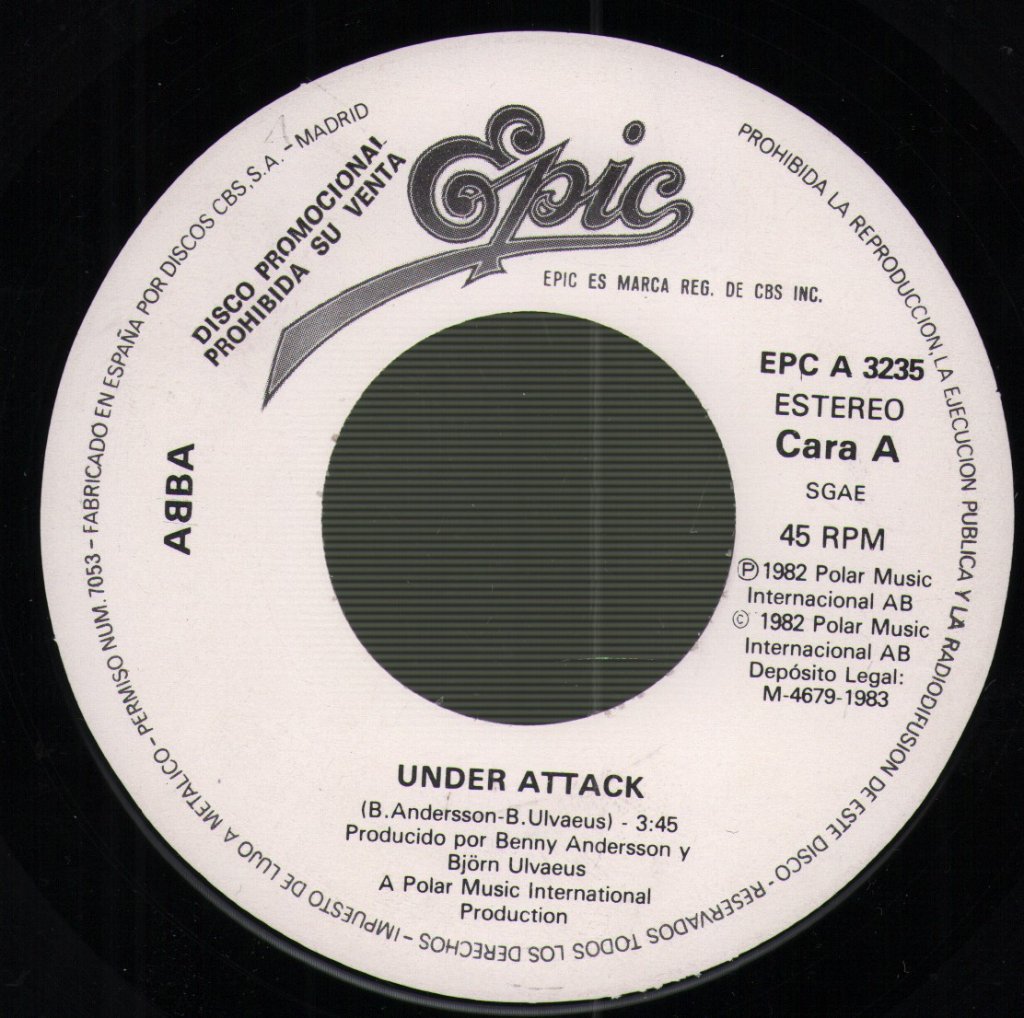 ABBA - Under Attack - 7 Inch