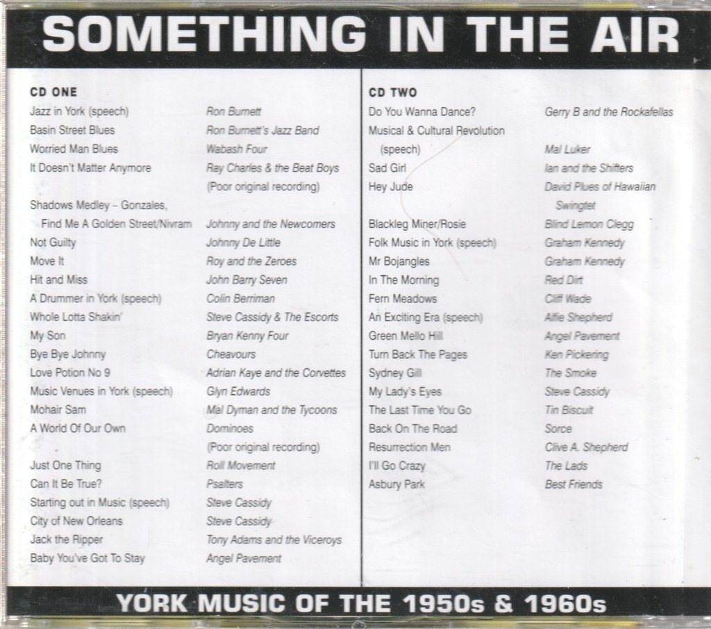 YORK MUSIC OF THE 1950S AND 1960S - SOMETHING IN THE AIR - Cdr