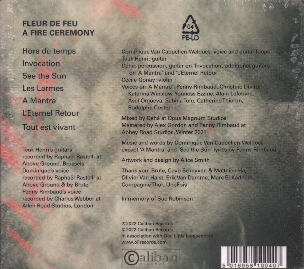 Dominique Van Cappellen-Waldock - fleur de feu a fire ceremony - Cd