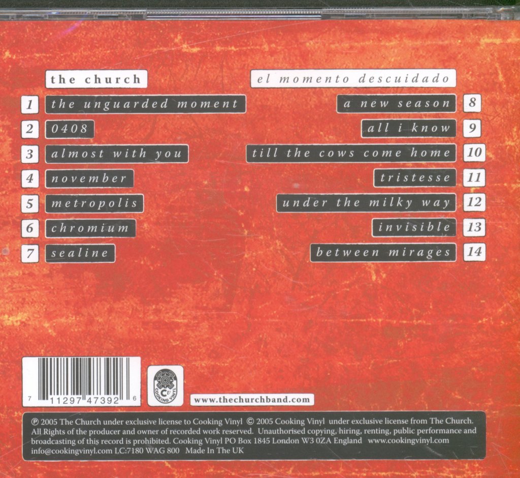 Church - El Momento Descuidado - Cd