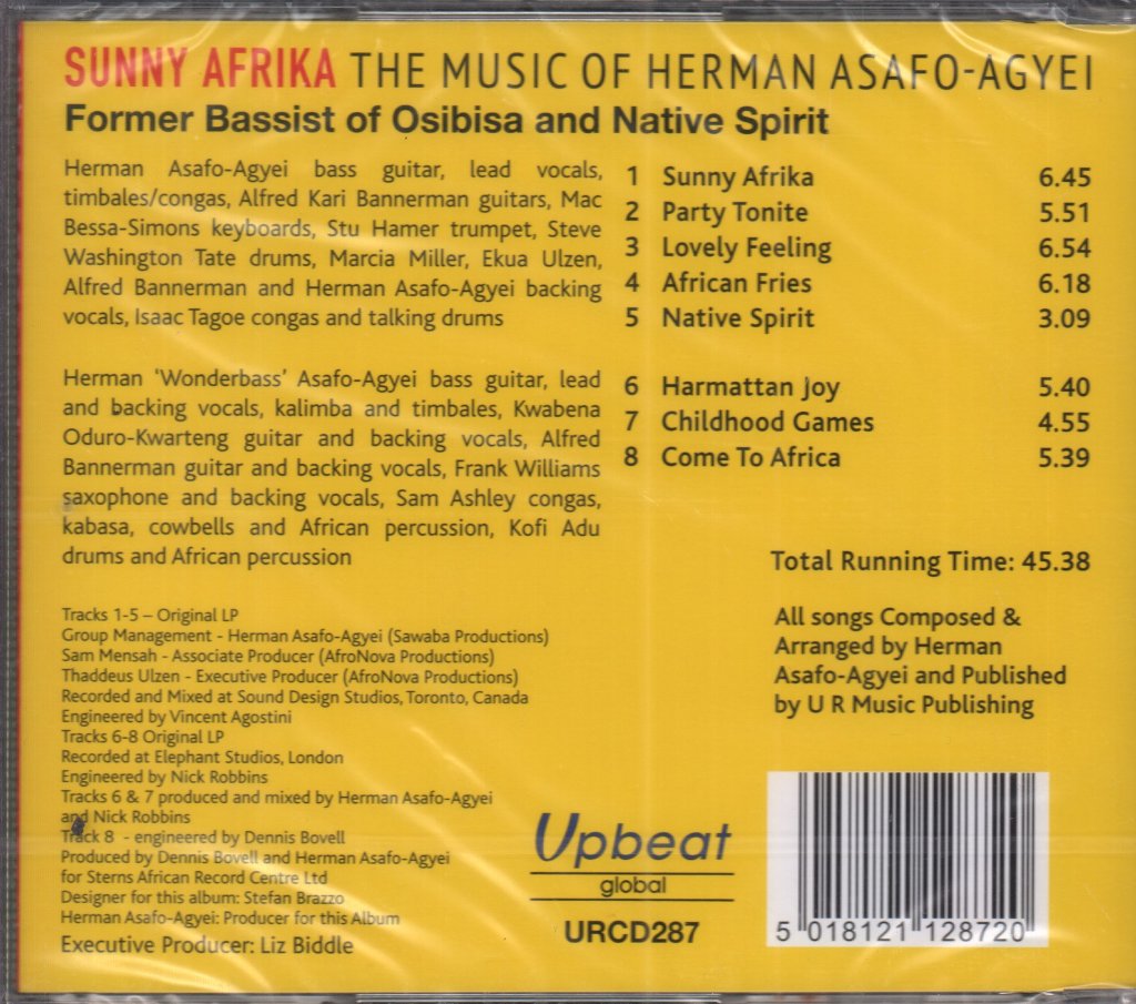 herman asafo-agyei - sunny afrika - Cd