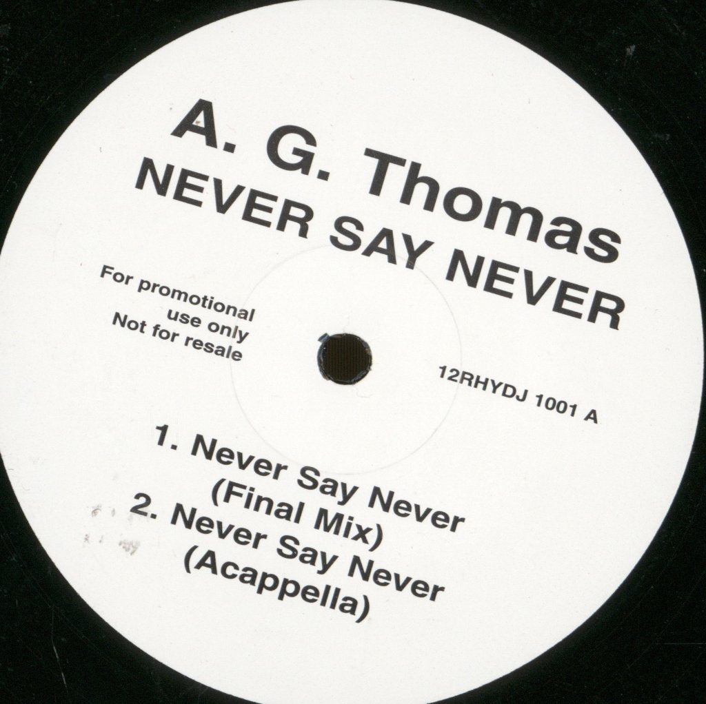 A.G. Thomas - Never Say Never - 12 Inch