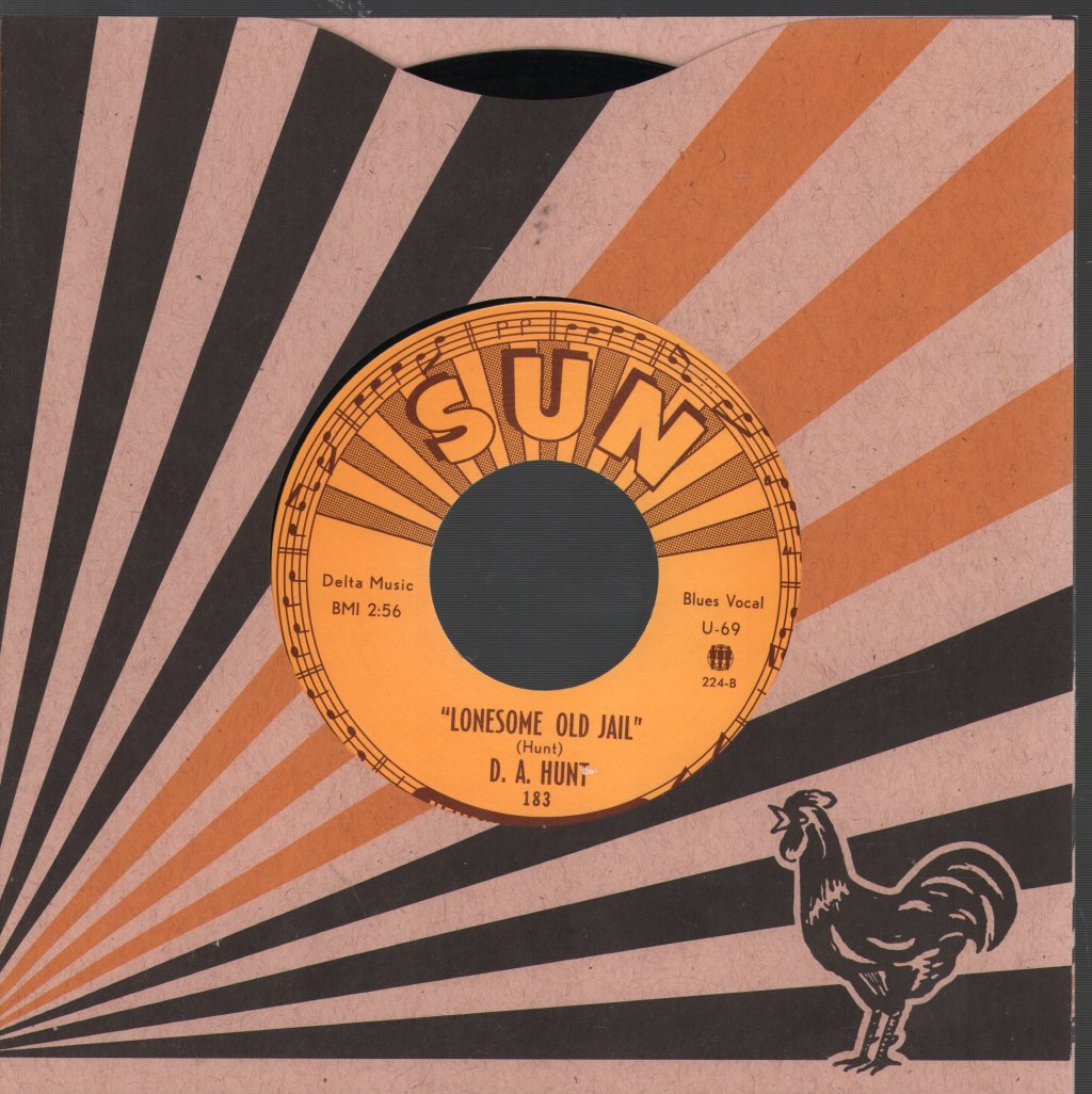 D A Hunt - Greyhound Blues - 7 Inch