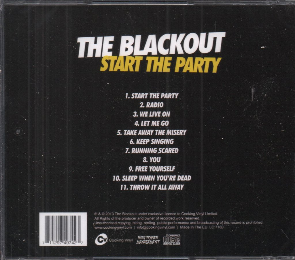 Blackout (welsh hardcore band) - Start The Party - Cd