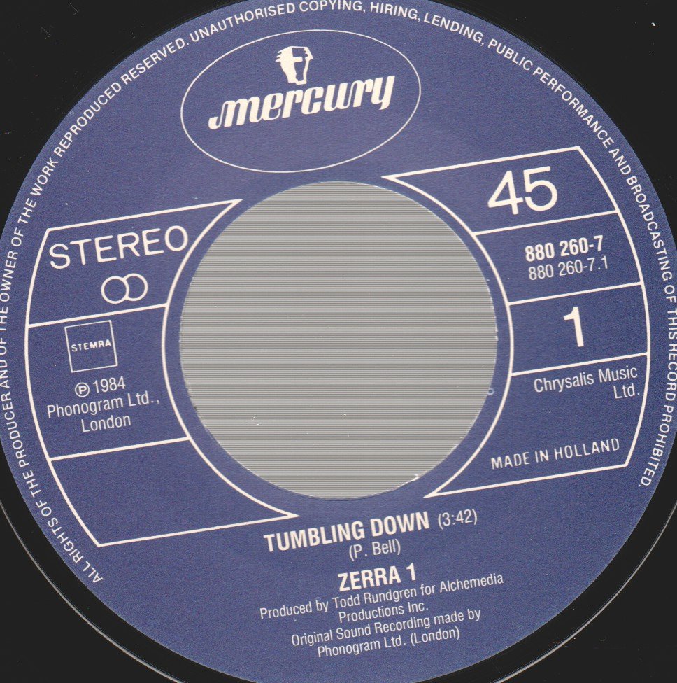 Zerra One - Tumbling Down - 7 Inch