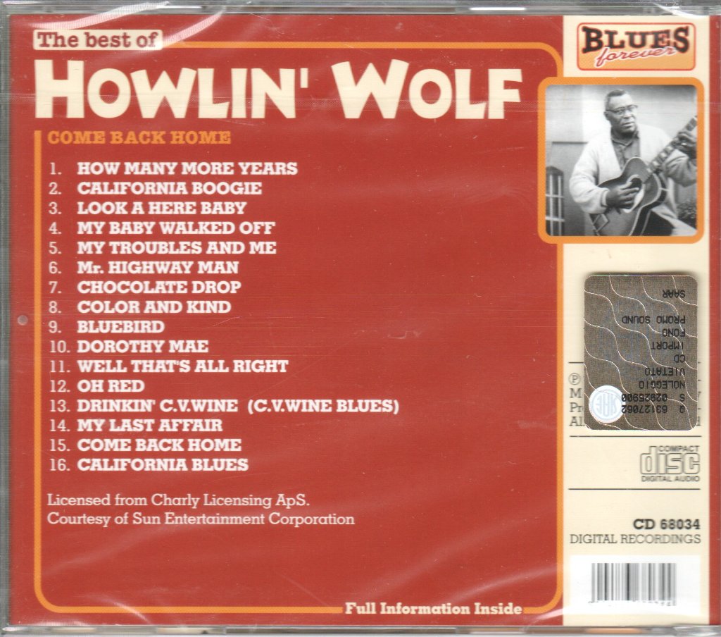 Howlin' Wolf - Best Of Howlin' Wolf Come Back Home - Cd