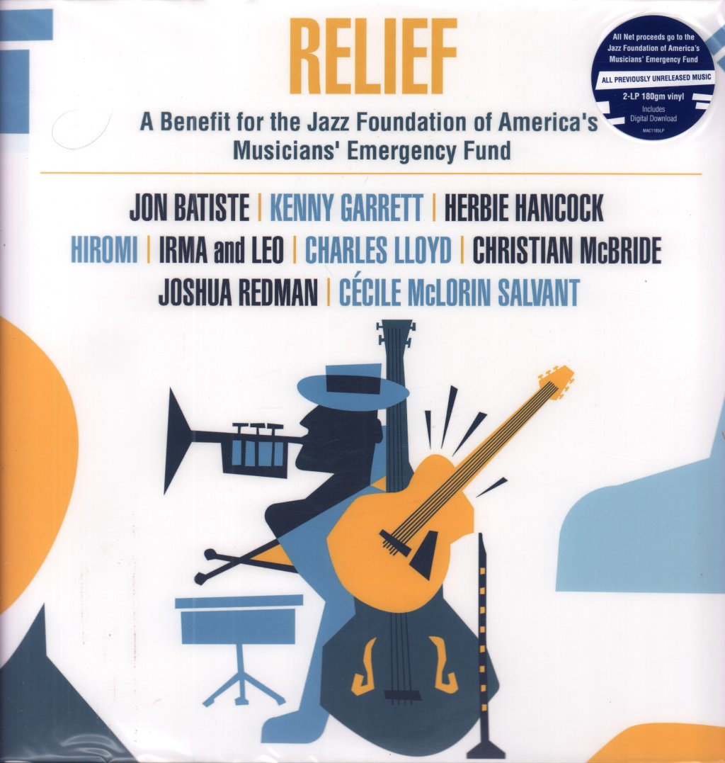 Various Artists - Relief: A Benefit For The Jazz Foundation Of America's Musicians' Emergency Fund - Double Lp