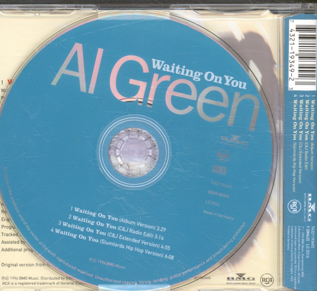 Al Green - Waiting On You - Cd