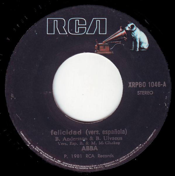 ABBA - Felicidad (Vers. Española) - 7 Inch