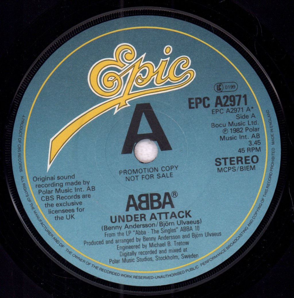 ABBA - Under Attack - 7 Inch