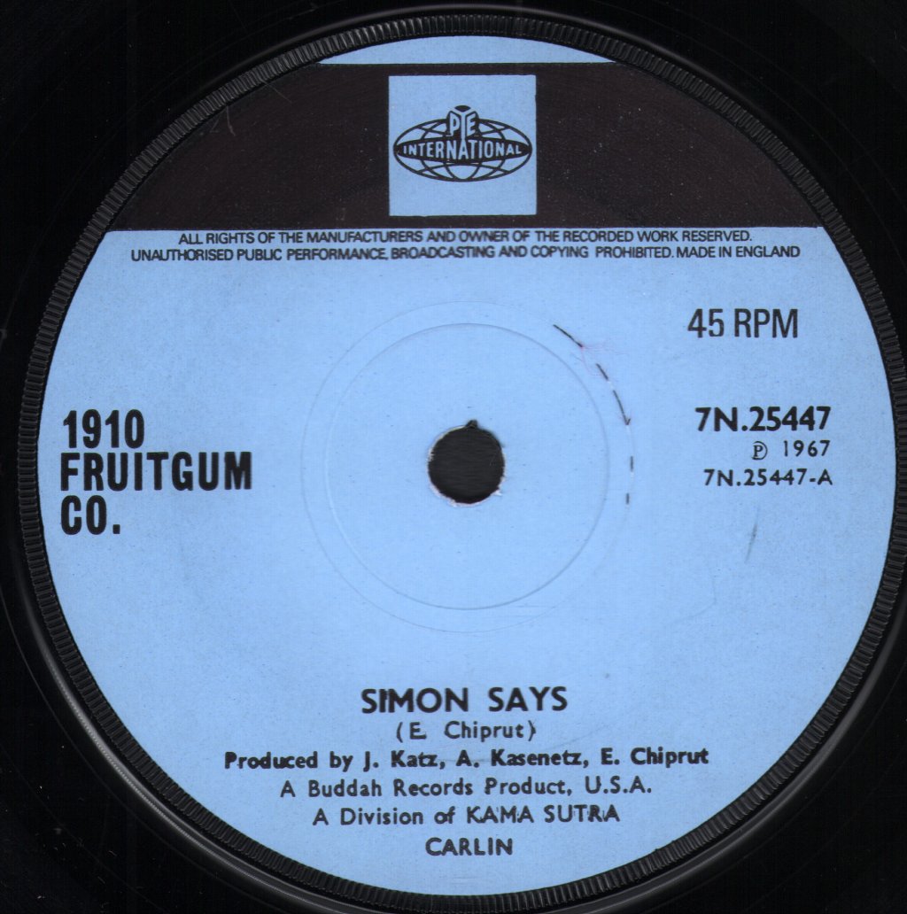 1910 Fruit Gum Co - Simon Says - 7 Inch