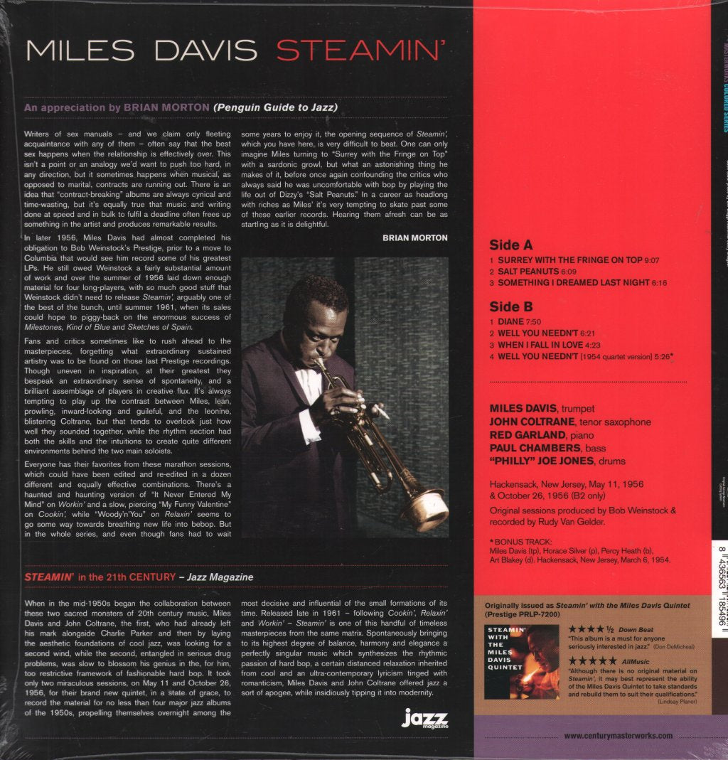 Miles Davis - Steamin' - Lp