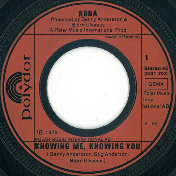 ABBA - Knowing Me, Knowing You - 7 Inch