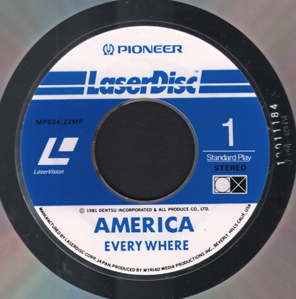 America - America Everywhere - Laser Disc