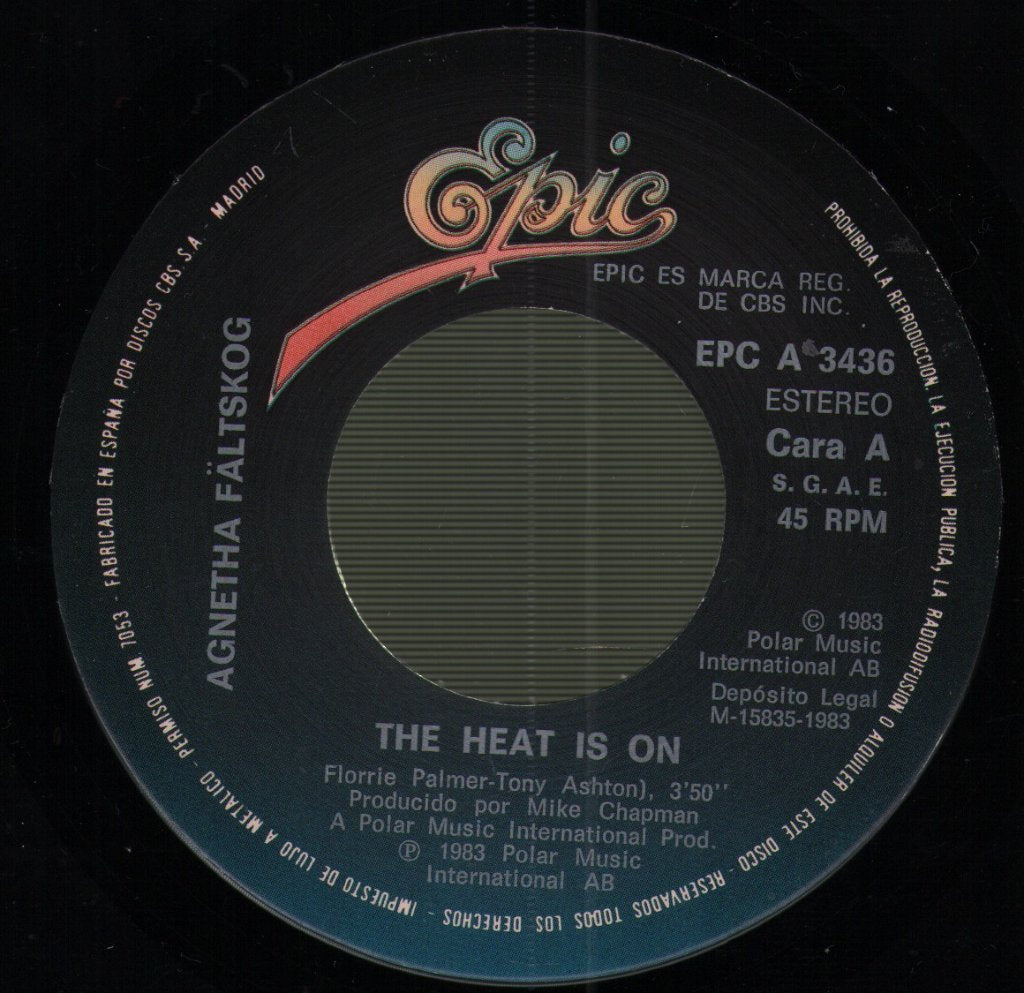 Agnetha Fältskog - Heat Is On - 7 Inch