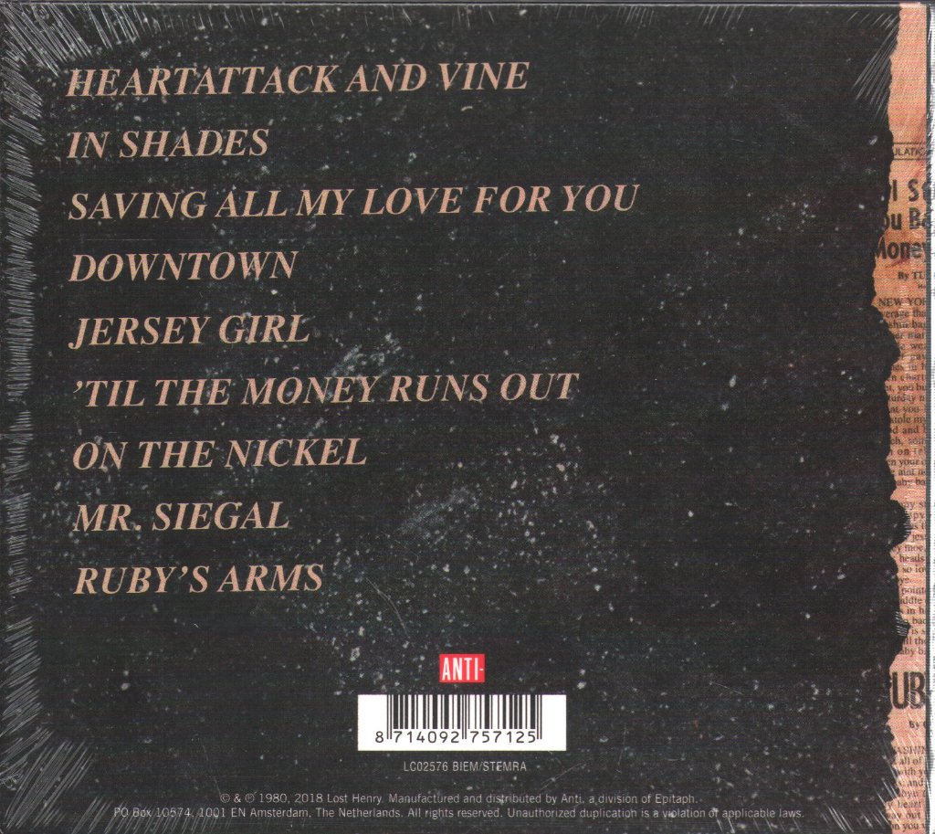 Tom Waits - Heartattack And Vine - Cd