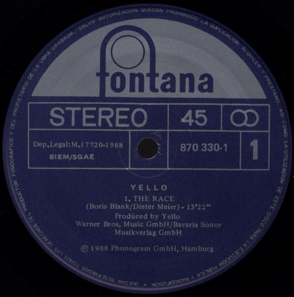 Yello - Race - 12 Inch