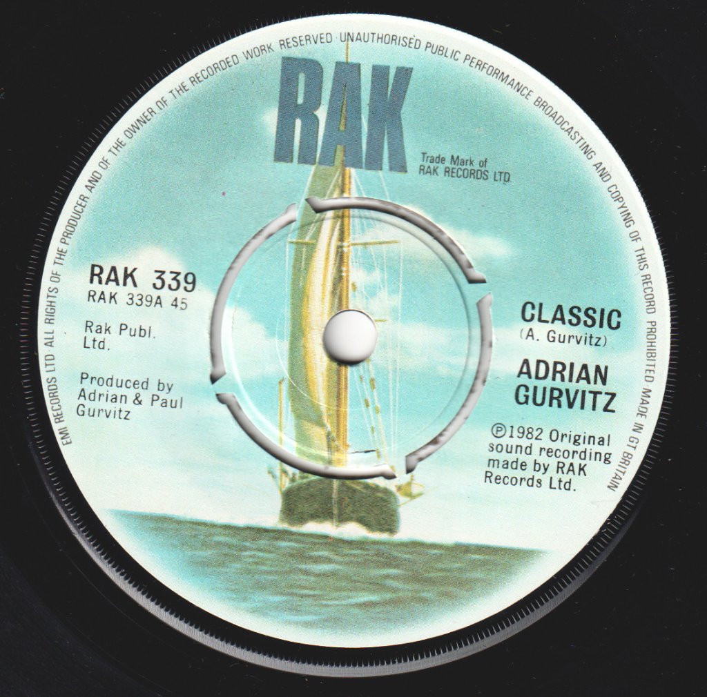 Adrian Gurvitz - Classic - 7 Inch