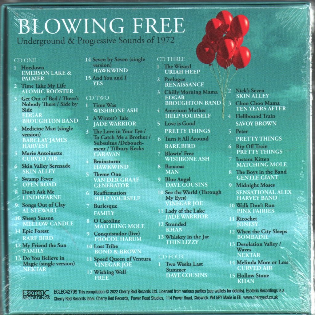 Various Artists - Blowing Free: Underground & Progressive Sounds Of 1972 - Cd Set