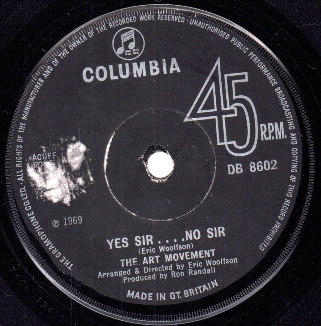 Art Movement - Yes Sir No Sir - 7 Inch