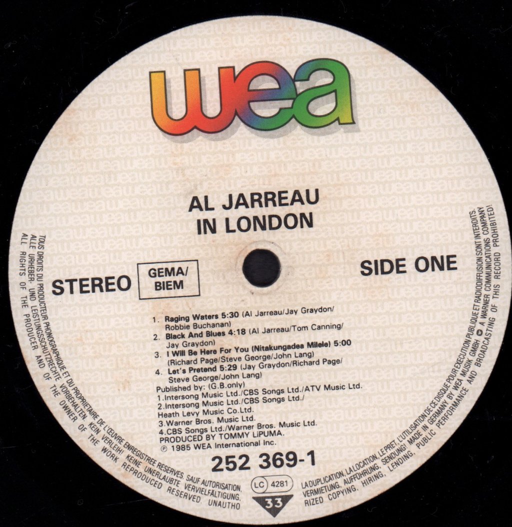 Al Jarreau - In London - Lp