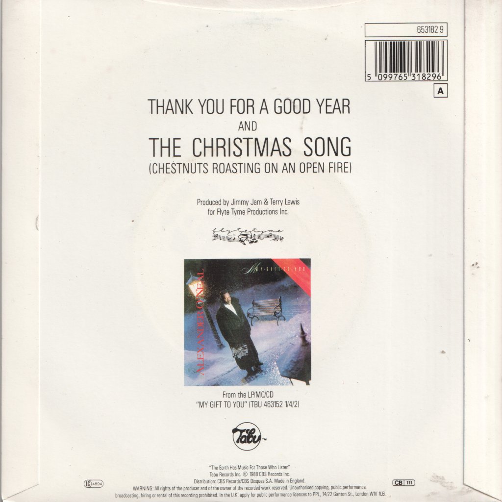 Alexander O'Neal - Christmas Song - 7 Inch