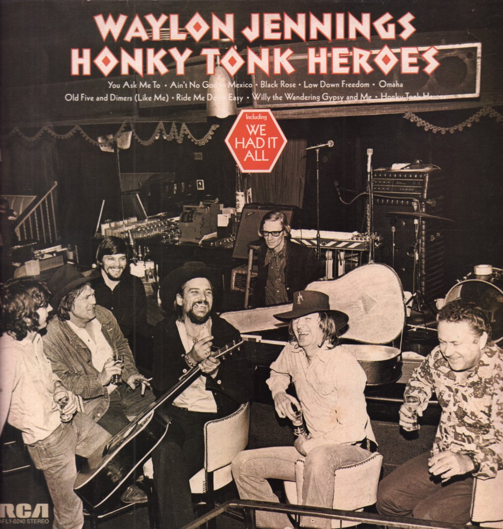 Waylon Jennings - Honky Tonk Heroes - Lp