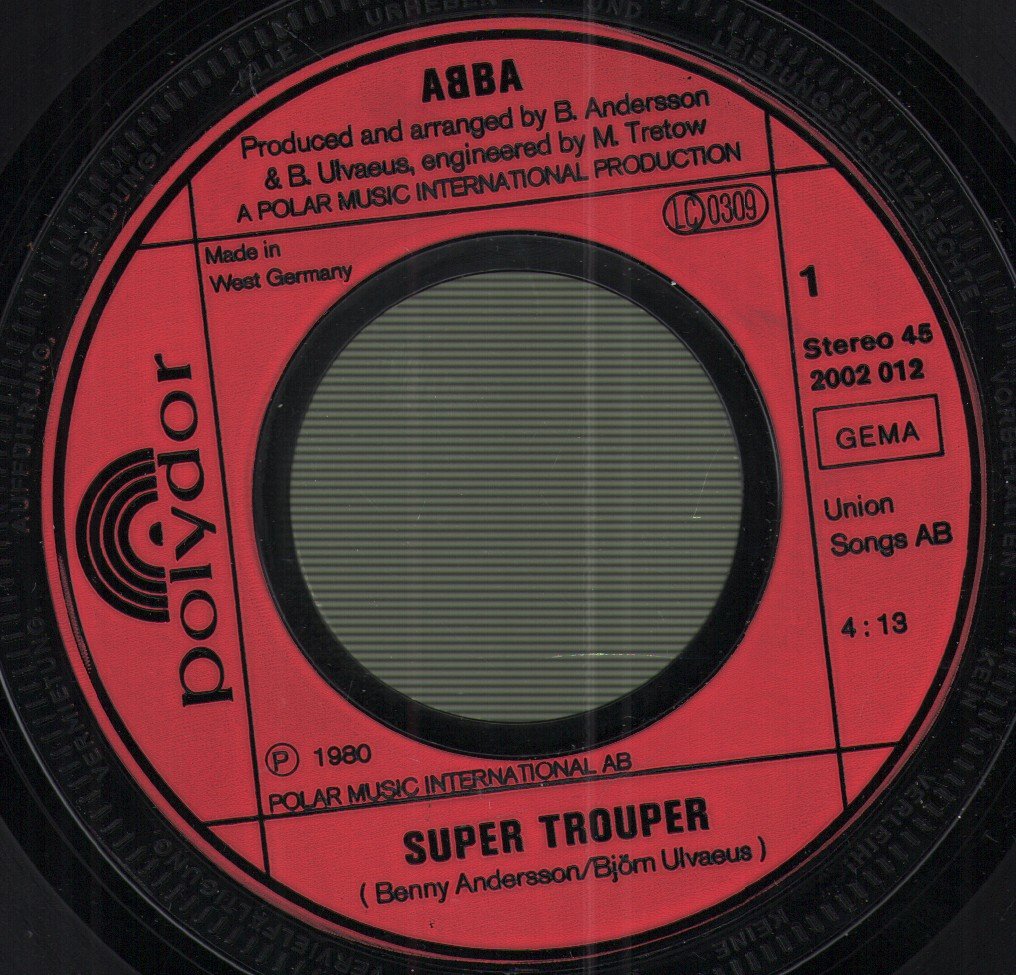 ABBA - Super Trouper / The Piper - 7 Inch