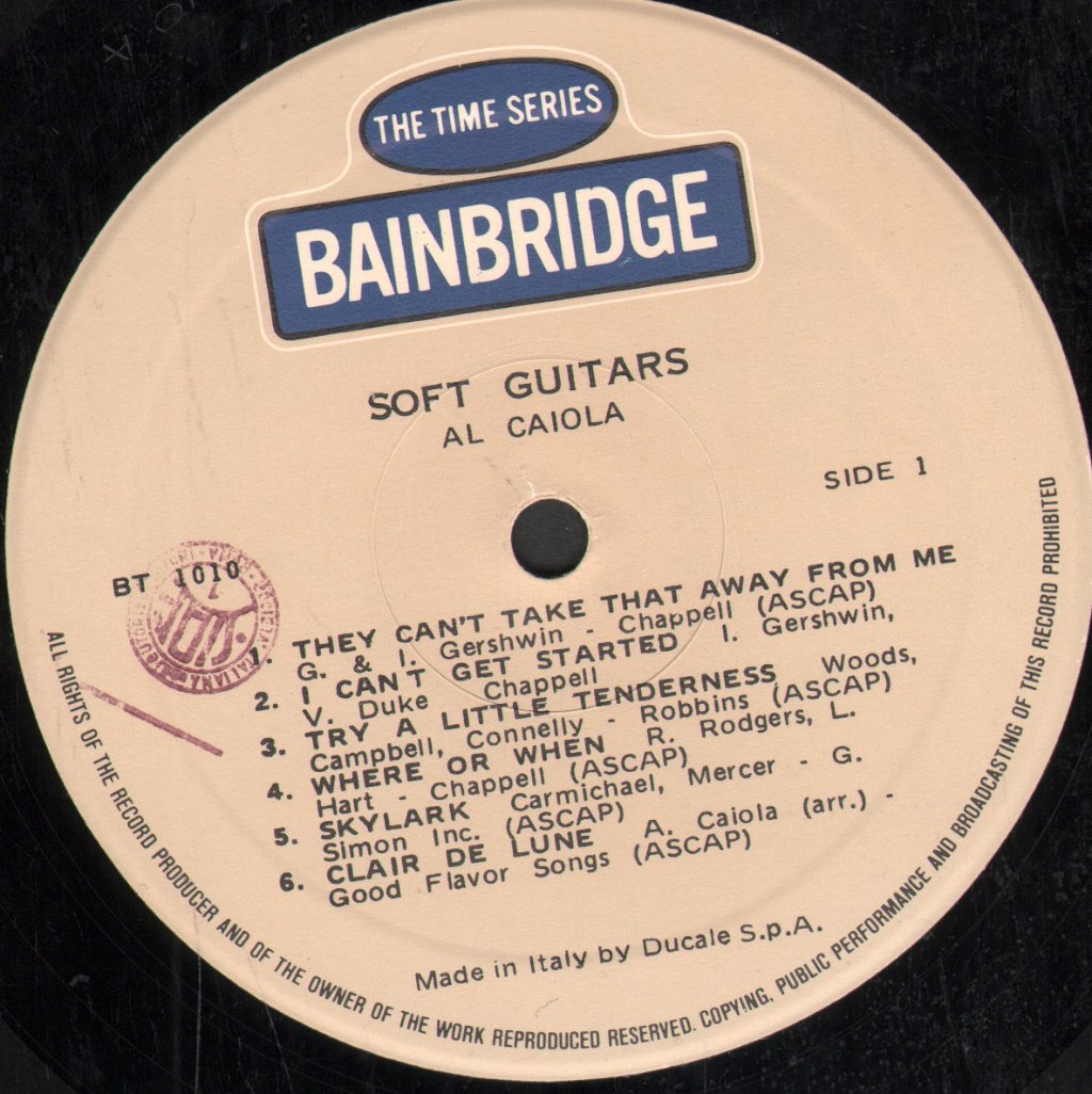 Al Caiola - Soft Guitars - Lp