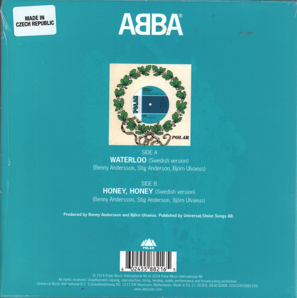 ABBA - Waterloo (Swedish) / Honey Honey (Swedish) - 7 Inch