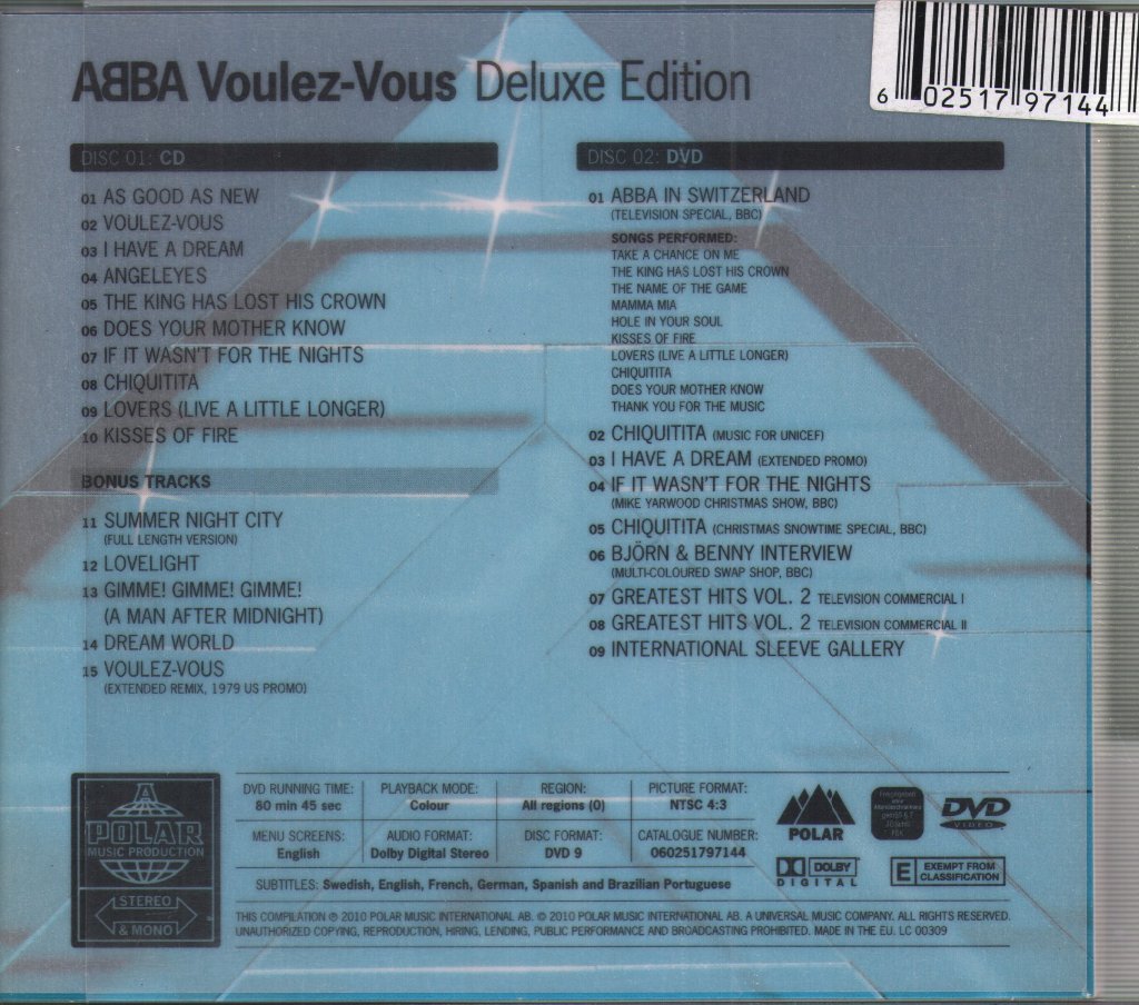 ABBA - Voulez-Vous - Cd/Dvd