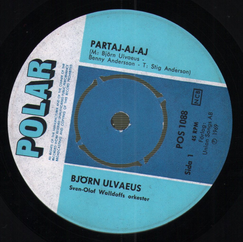 Bjorn Ulvaeus - Partaj-Aj-Aj/Kvinnan I Mitt Liv - 7 Inch