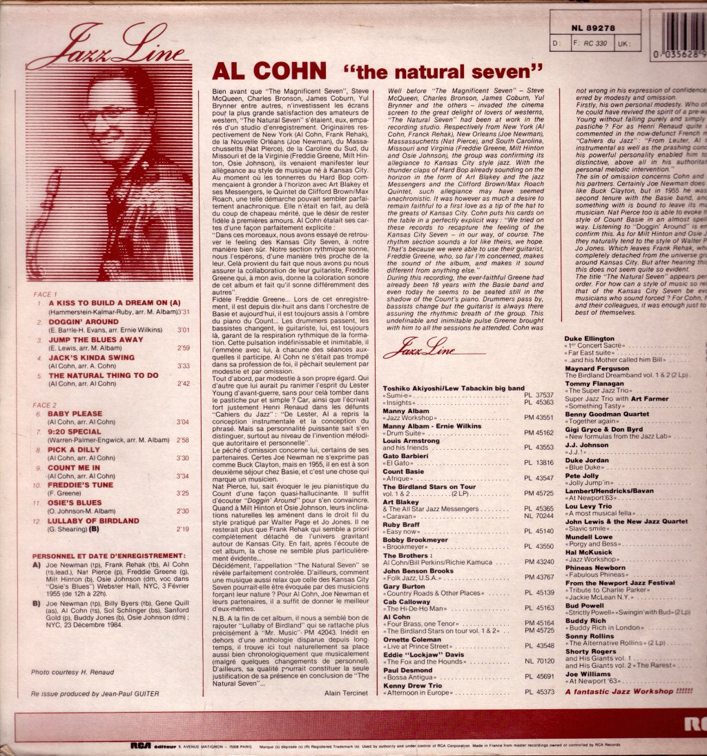 Al Cohn - Natural Seven - Lp