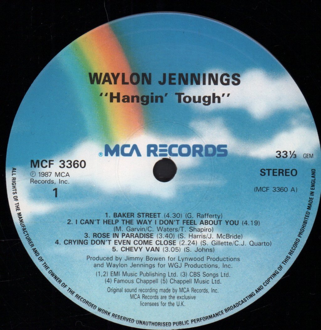 Waylon Jennings - Hangin' Tough - Lp