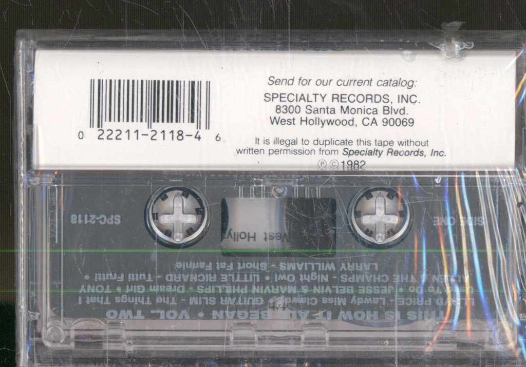 Various Artists - This Is How It All Began Volume Two - Cassette