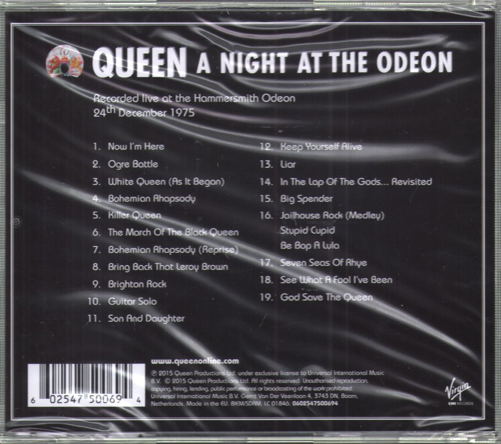 Queen - A Night At The Odeon - Cd