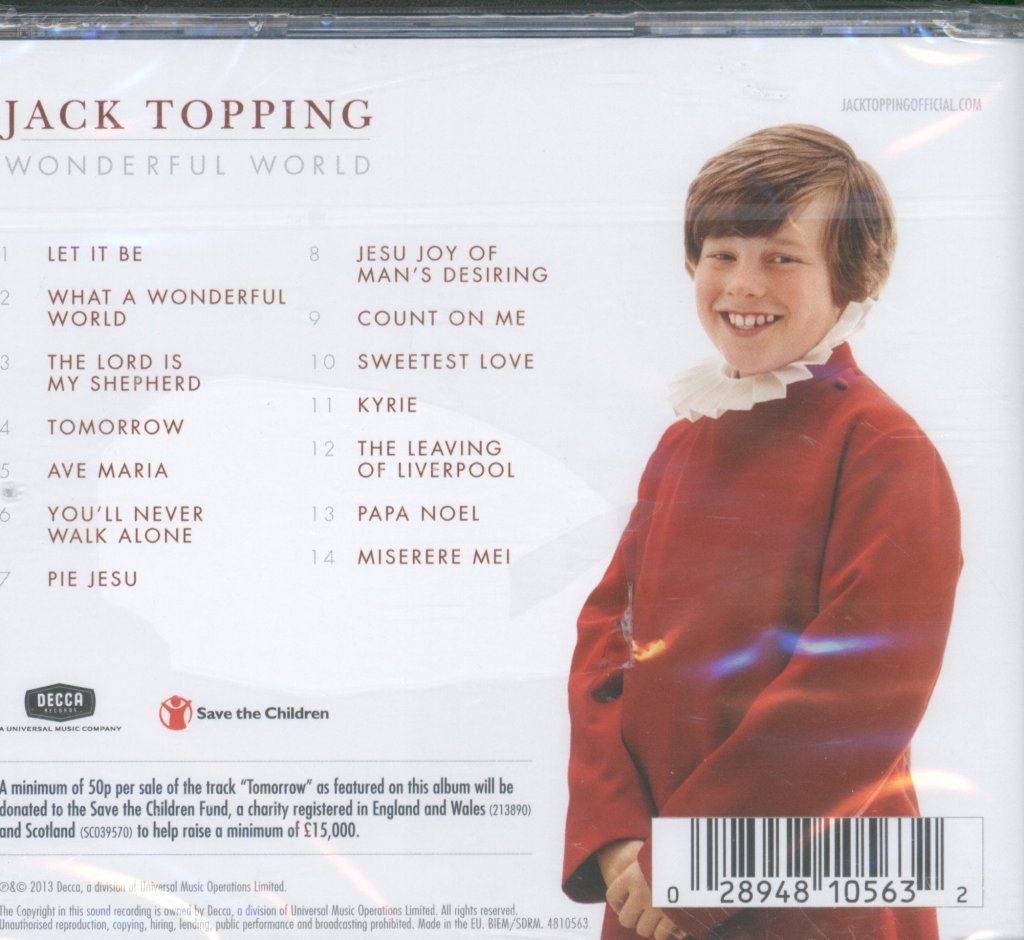 Jack Topping - Wonderful World - Cd