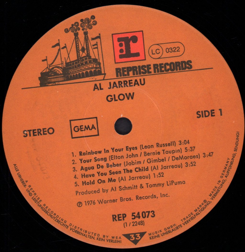 Al Jarreau - Glow - Lp