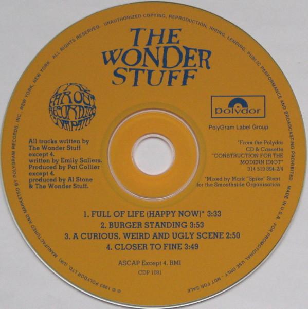 Wonder Stuff - Full Of Life (Happy Now) E.P. - Cd