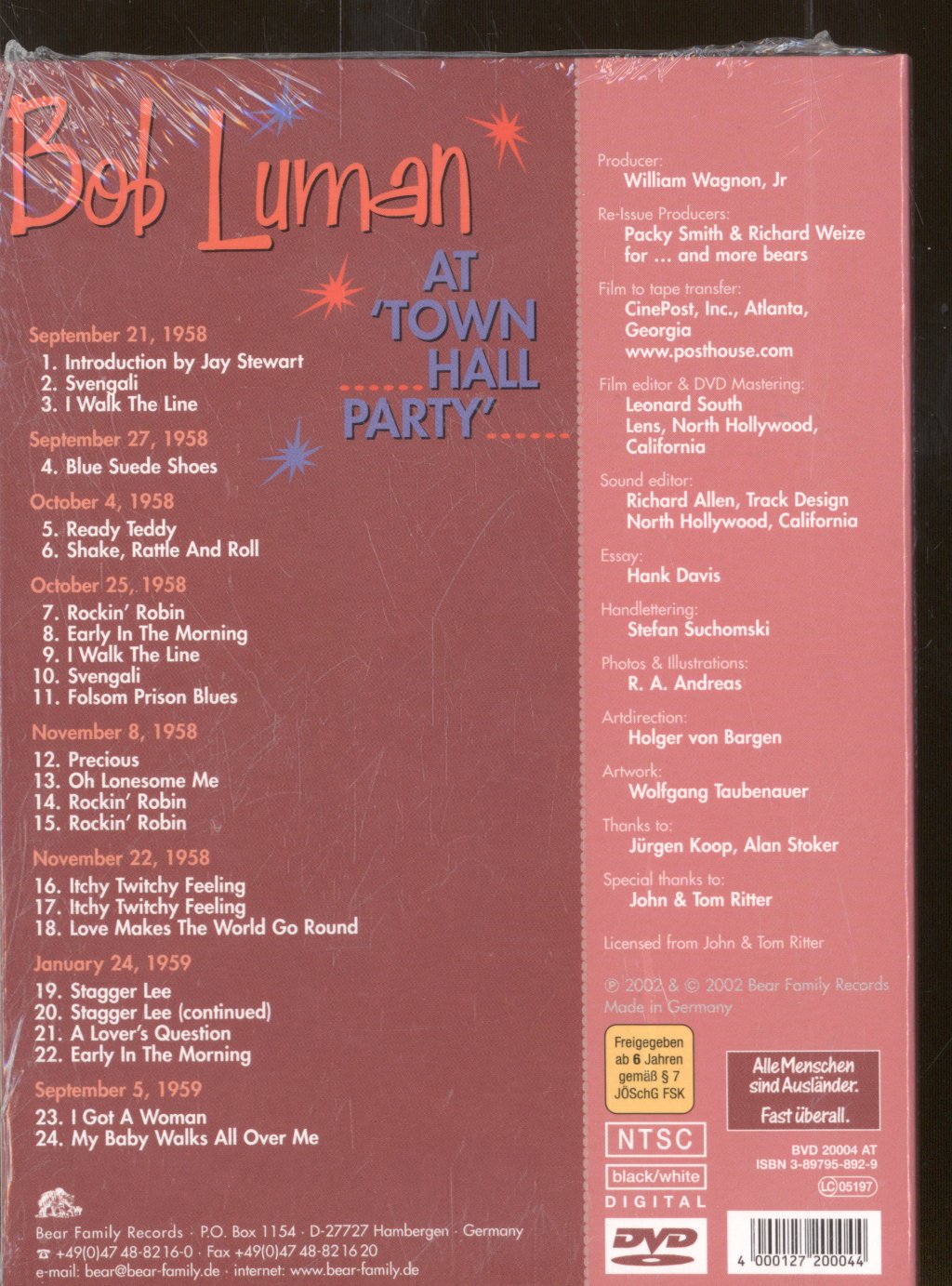 Bob Luman - At 'Town Hall Party' - Dvd