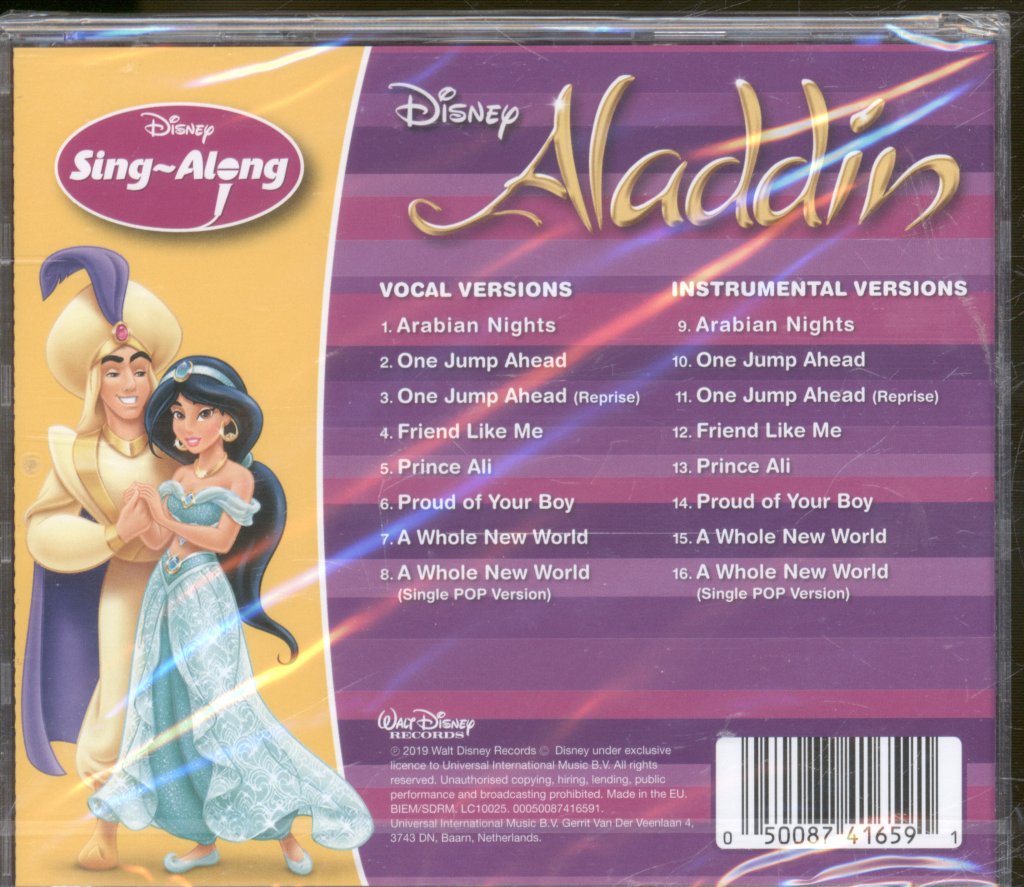 Various Artists - Disney Aladdin Sing-ALong - Cd