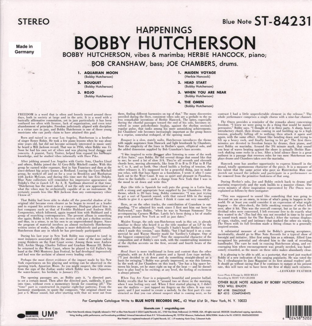 Bobby Hutcherson - Happenings - Lp