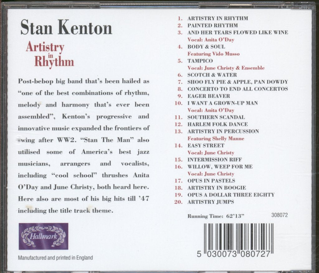 Stan Kenton - Artistry In Rhythm - Cd