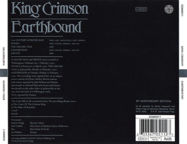 King Crimson - Earthbound - Cd