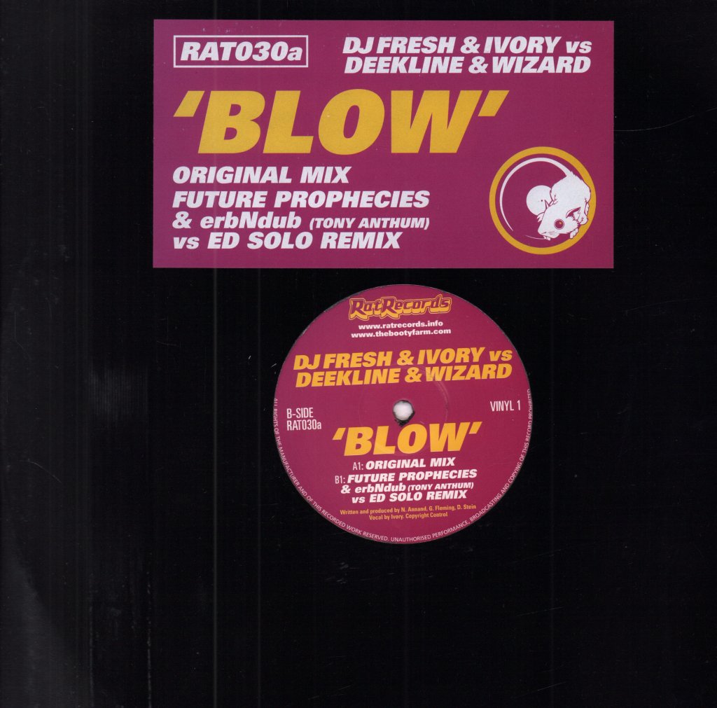 dj fresh & ivory vs deekline & wizard - Blow - 12 Inch