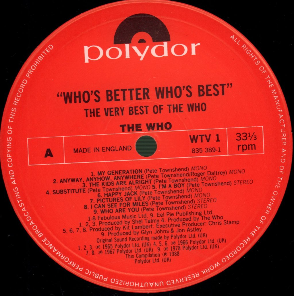 Who - Who's Better Who's Best - Lp