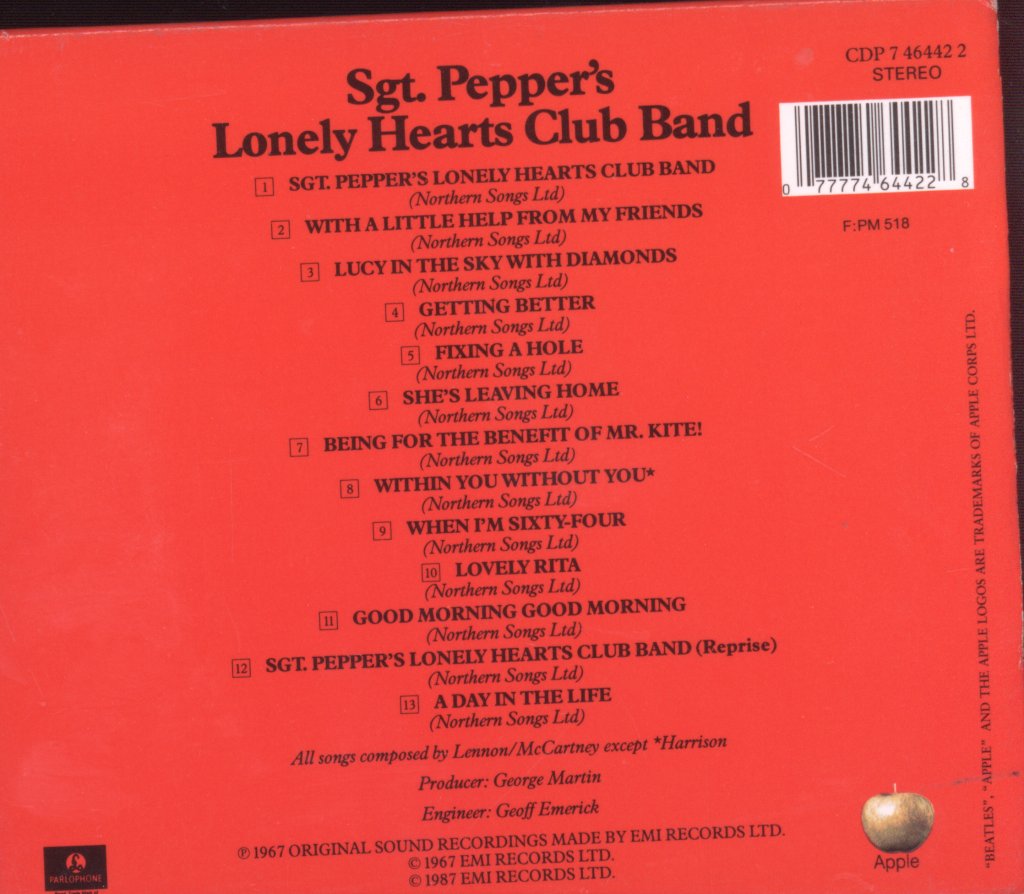 Beatles - Sgt Peppers Lonely Hearts Club Band - Cd