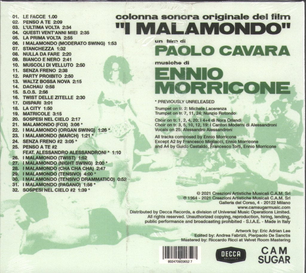 Ennio Morricone - I Malamondo (Colonna Sonora Originale) - Cd