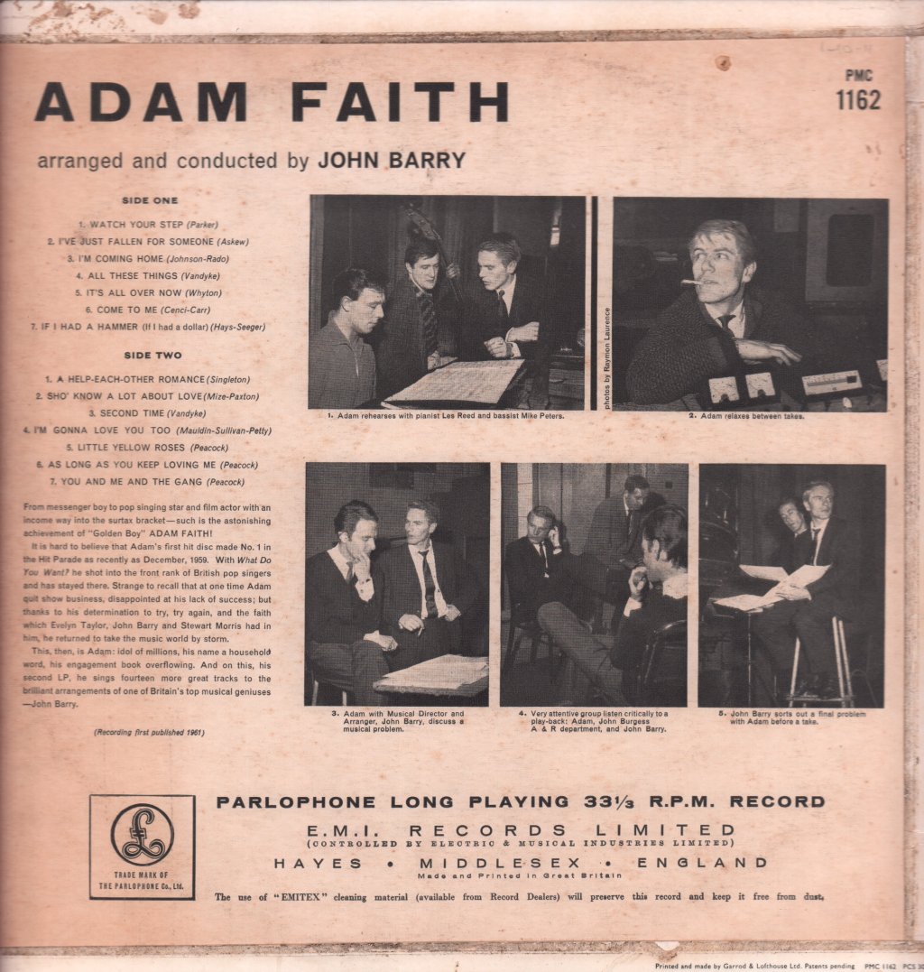 Adam Faith - Adam Faith - Lp