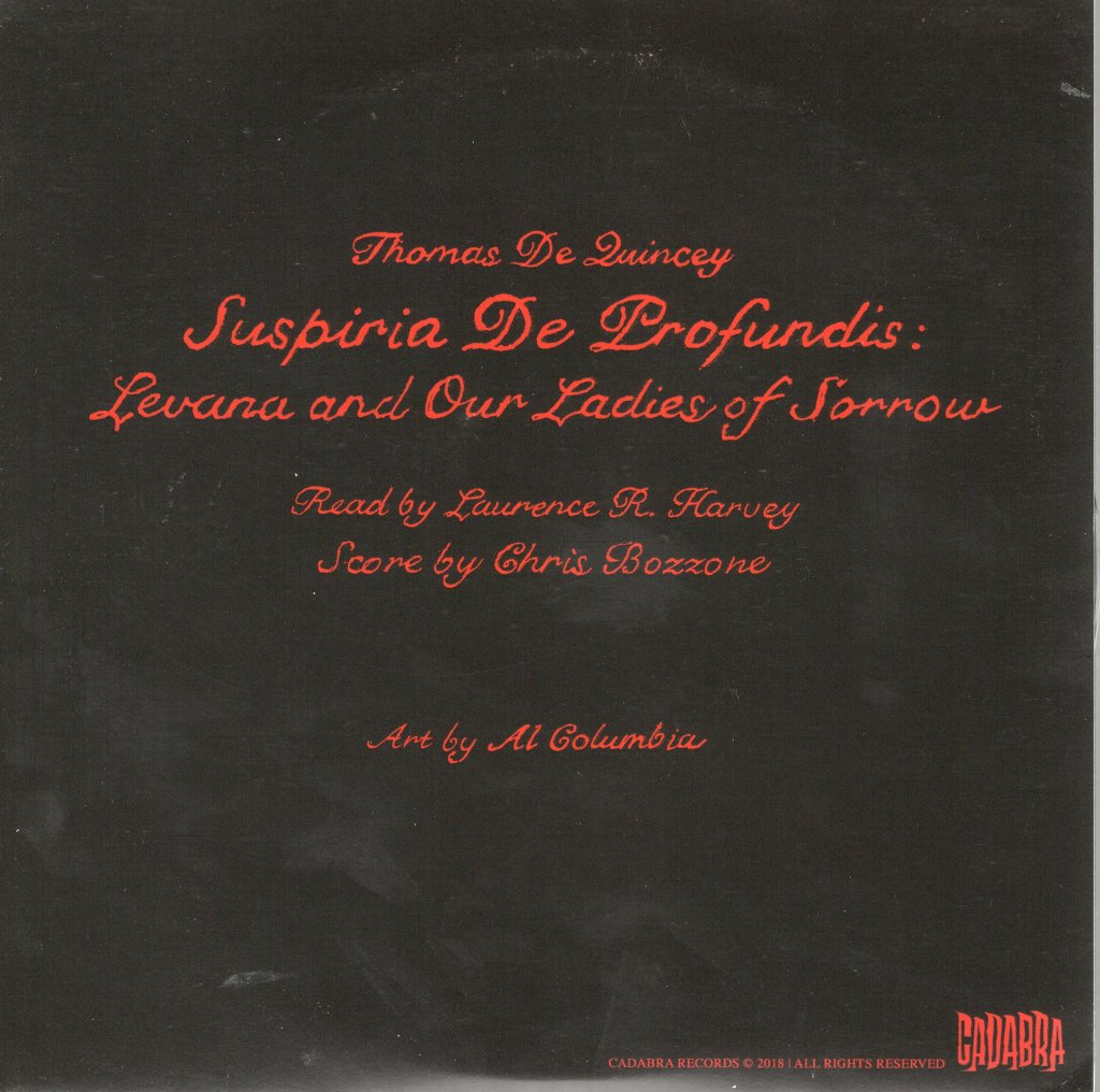 Thomas De Quincey - Suspiria De Profundis : Levana And Our Ladies Of Sorrow - 7 Inch